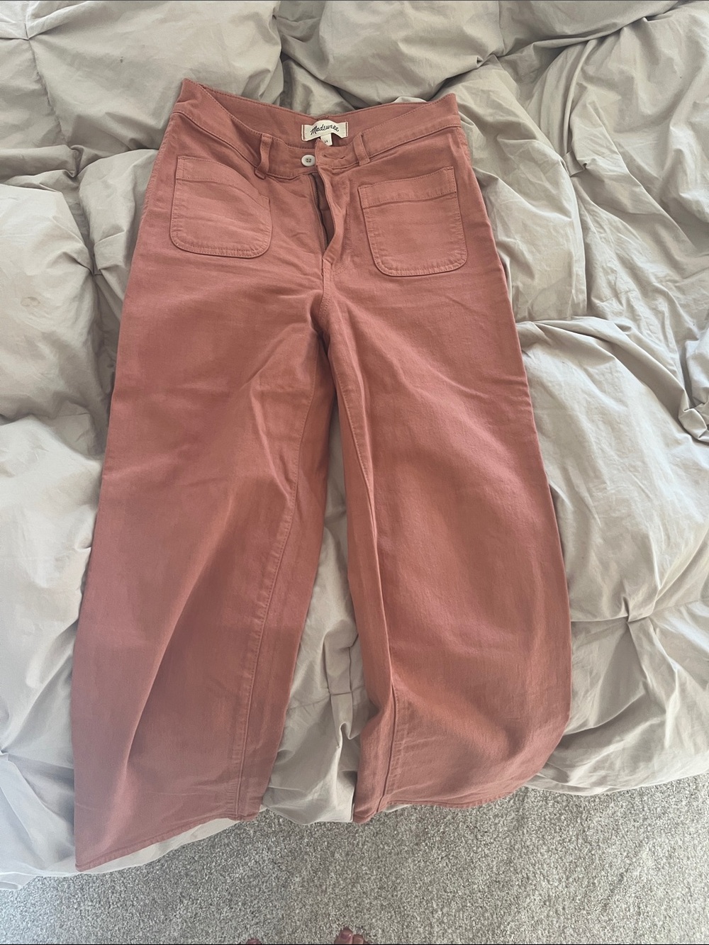 Madewell Rose-Terracotta Straight Leg Pants